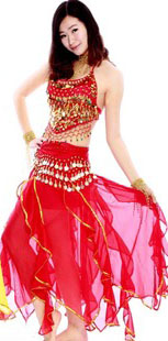 印度舞服装红色装